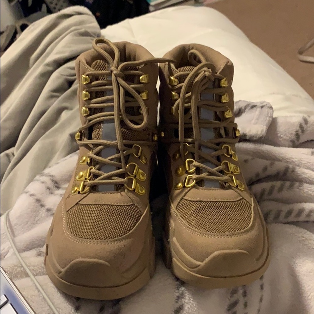 Brown Combat Boots
